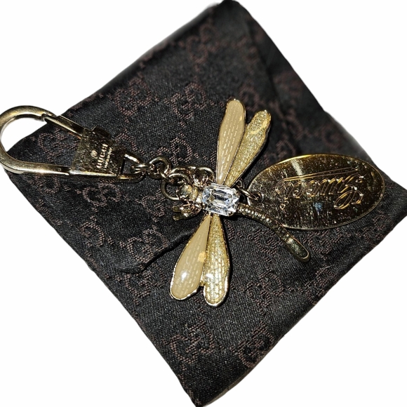 Gold Dragonfly Keychain - Picture 2 of 5